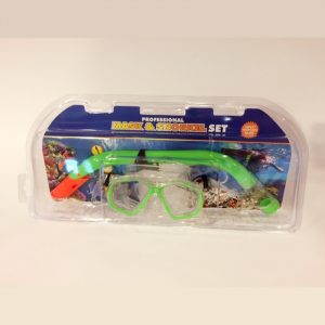 Dykkermaske og snorkel PVC junior