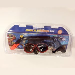 Dykkermaske og snorkel silikon junior