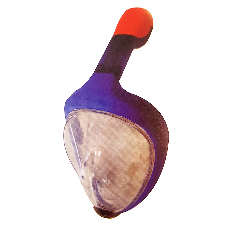 Heldekkende dykkermaske og snorkel silikon junior. Dykke maske barn, utforske under vann.