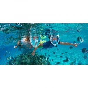 Snorkelmaske junior (S/M) heldekkende