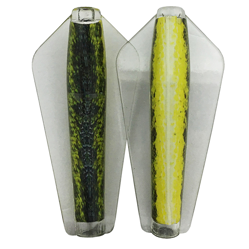 Tasmanian Devil fiskesluk 10 Larmouth Bass Live skins - 13g. God på ørret, sjøørret og laks. Fisker på 2 dybder.