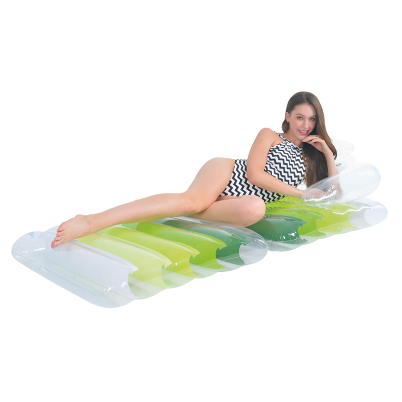 Foldbar bademadrass stol Lounge Chair. Flytemadrass, Oppblåsbar madras. Strand.