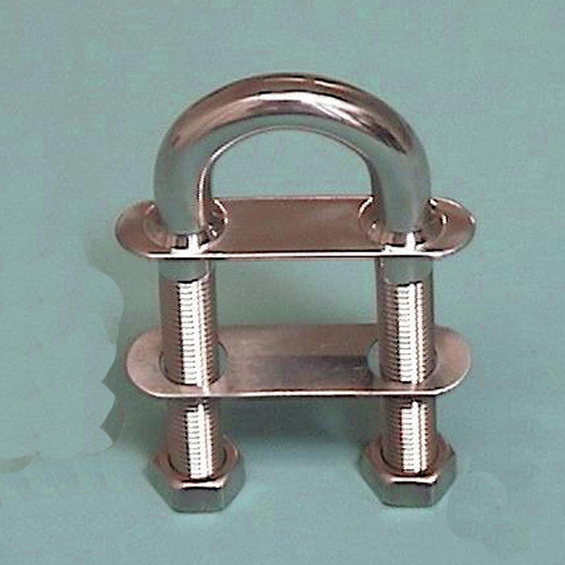 Slepekrok fast øyeplate 12 x 76 mm Rustfritt stål