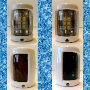 Lanternesett, 4 stk, LED egnet til motorbåt under 12m.