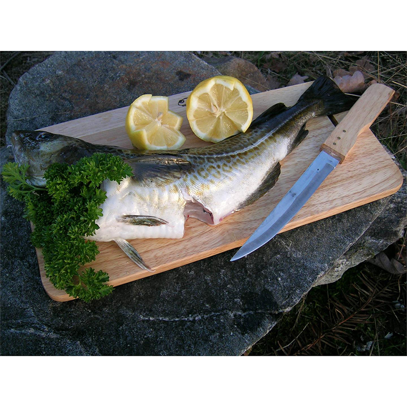 Turfjøl med integrert kniv