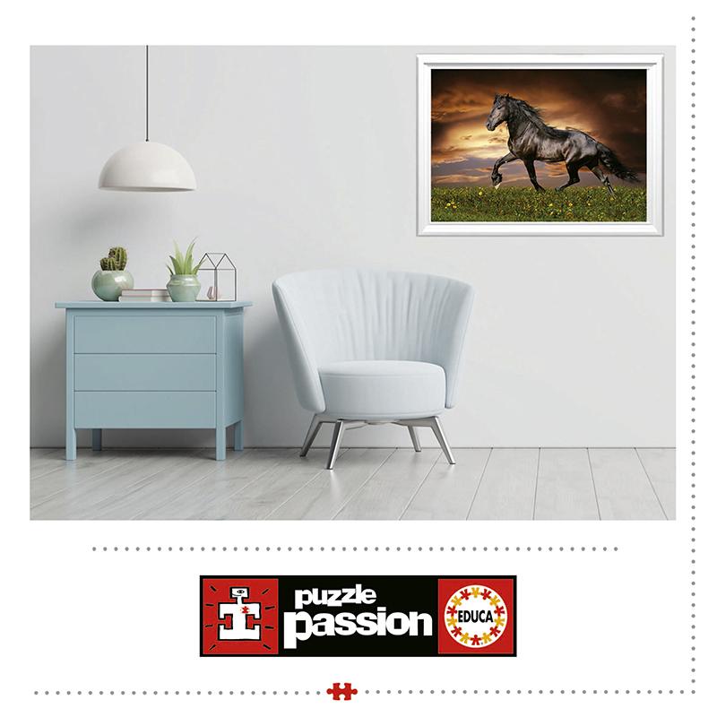 Educa Trotting horse – Puslespill med 1000 brikker - Bilde 7