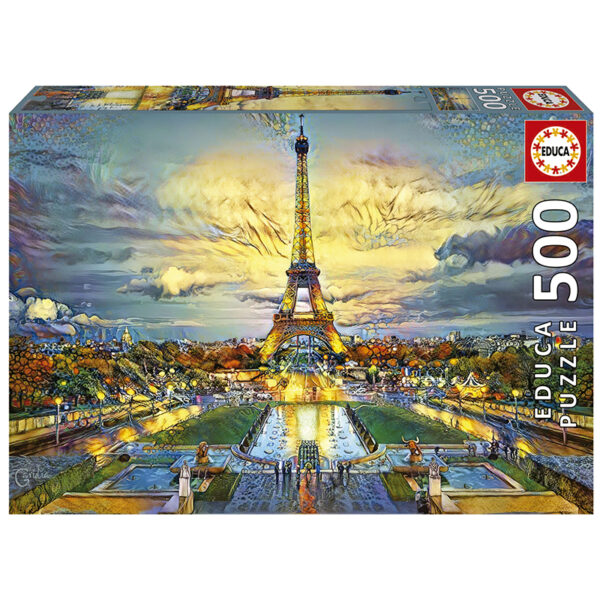 Puslespill Eiffel Tower, Educa 500 biter / brikker. Et pusslespill fra Educa puzzle. Eiffeltårnet.