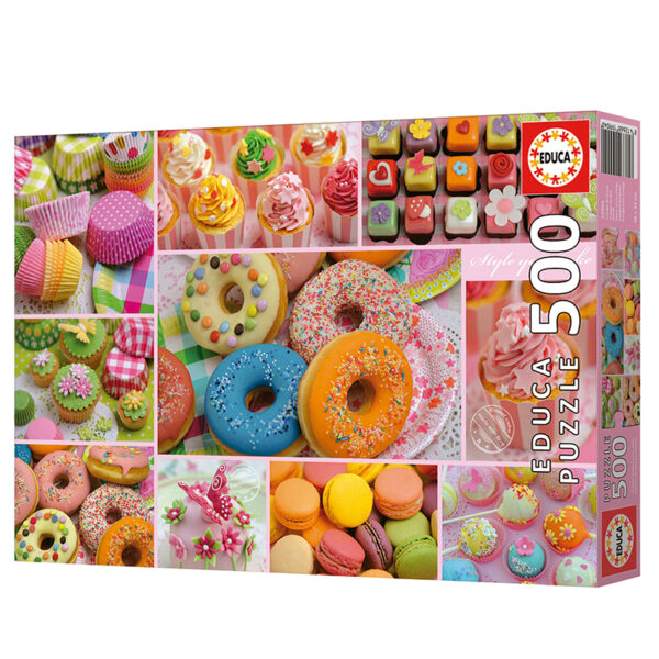 Puslespill Sweet party collage, Educa 500 biter - Bilde 3