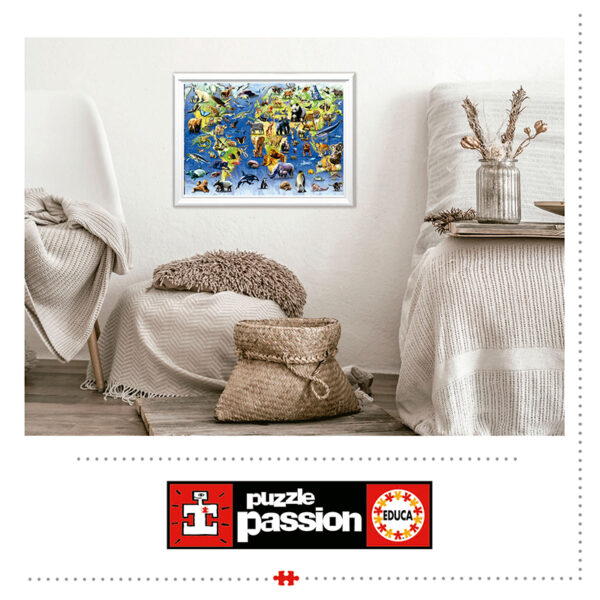 Puslespill One hundred endangered species, Educa 500 biter - Bilde 4