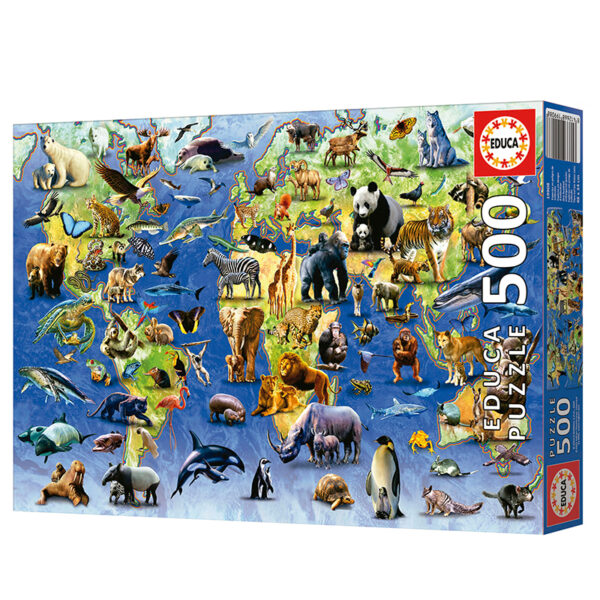 Puslespill One hundred endangered species, Educa 500 biter - Bilde 3