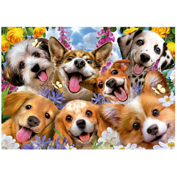 Puslespill puppie selfie 1000 brikker. - Bilde 2