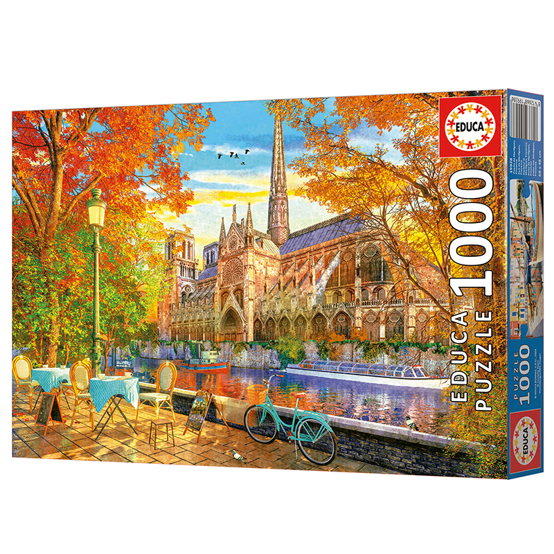 Educa Notre Dame in autumn – Puslespill med 1000brikker - Bilde 7