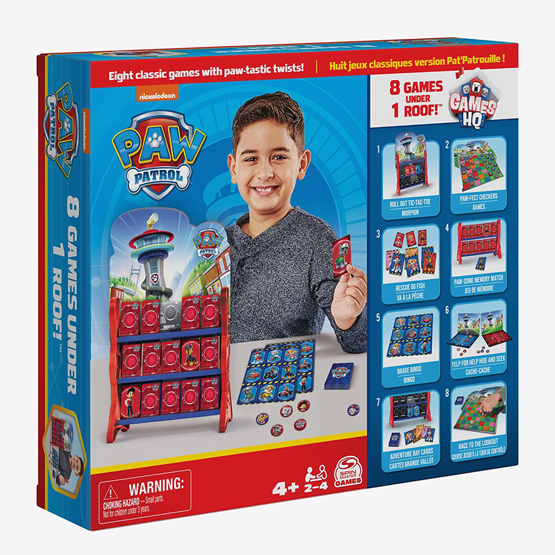 Paw Patrol 8 in 1 HQ spill. 8 spill i ett. Spin master games.