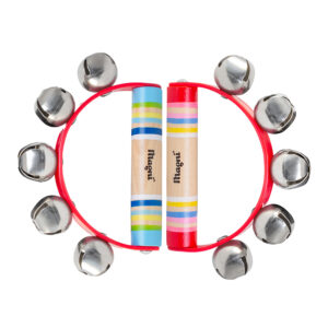 Håndklokker med striper, 2 assorterte.