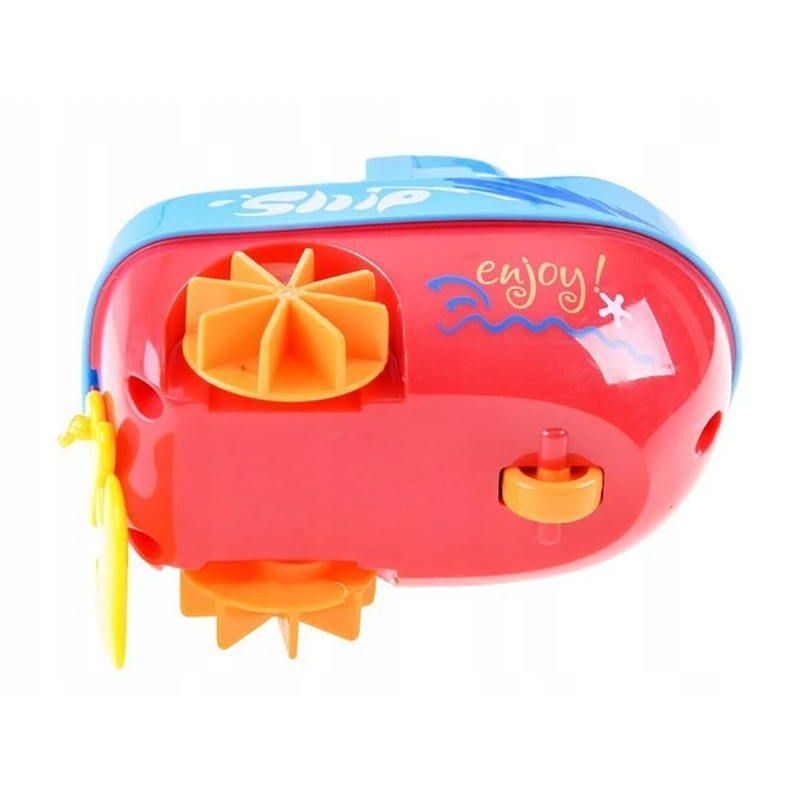 Trekk opp båt, badeleke.