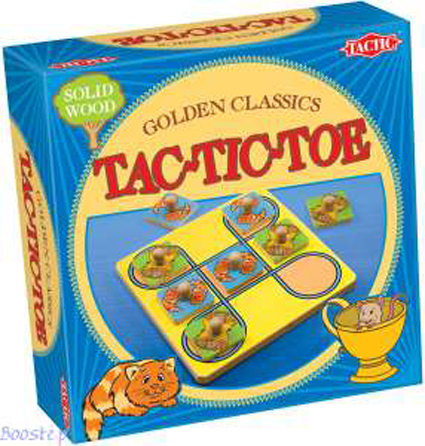 Tac-Tic-Toe, tre på rad spill i solid tre fra Tactic.