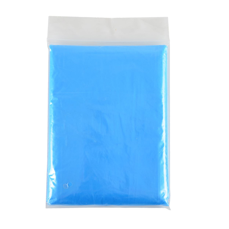 Regn Poncho blå transparent - Bilde 2