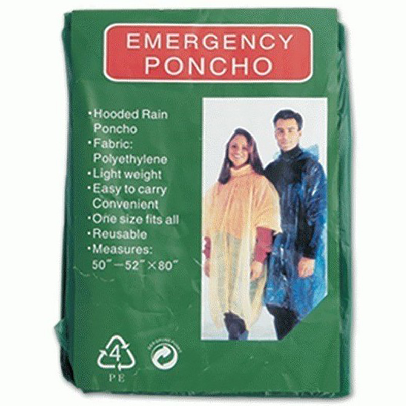 Regn Poncho transparent.