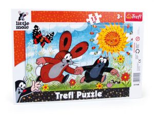 Den lille muldvarpen ramme puslespill, 15 biter