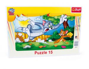 Tom & Jerry ramme puslespill, 15 biter