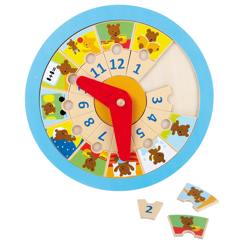 Lær tiden med Lillebjørn. Lære klokka