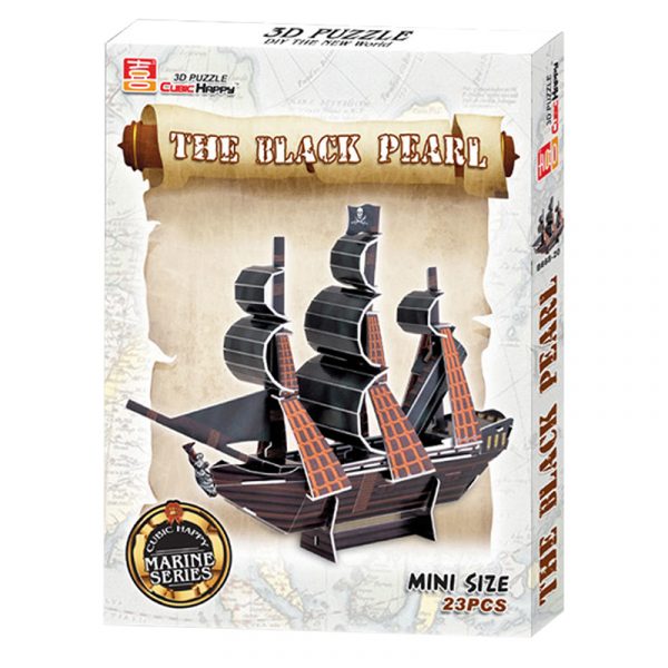 Piratskip Black Pearl 3D puslespill. Et pirat pusle spill.