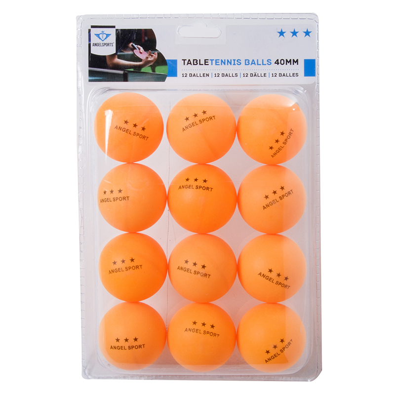 Bordtennis baller, 12 stk orange. Ping pong ball.