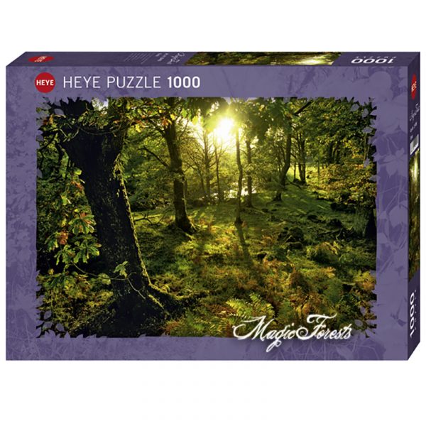 Puslespill Glade 1000 biter / brikker. Motivet er del av serien "Magic Forest". Pusslespill fra Heye Puzzle.