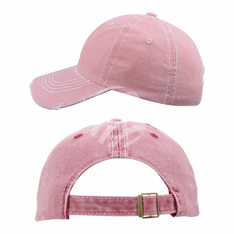 Cap vintage retro. Caps rosa. Baseballcap.