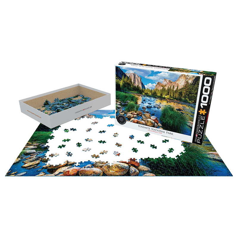 Puslespill Yosemite National Park 1000 biter / brikker. Et pusslespill fra Eurographics Puzzle.
