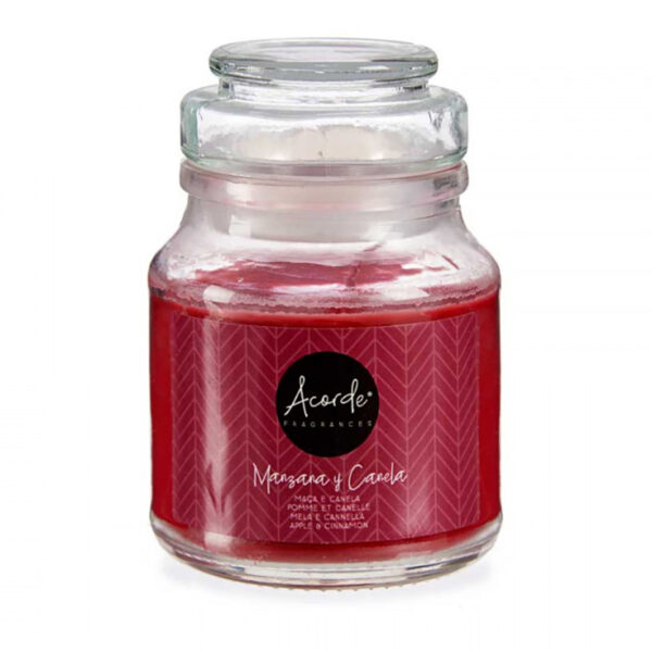 Duftlys aroma duft, Eple kanel glass 28t. Lys til velvære. Velduftende stearinlys.