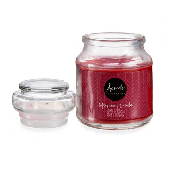 Duftlys aroma duft, Eple kanel glass 28t. Lys til velvære. Velduftende stearinlys.