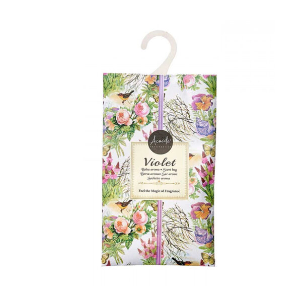 Duftpose premium til tøyskap, Violet. Velduftende pose med aroma som skaper velduft i klærne og velvære til deg.