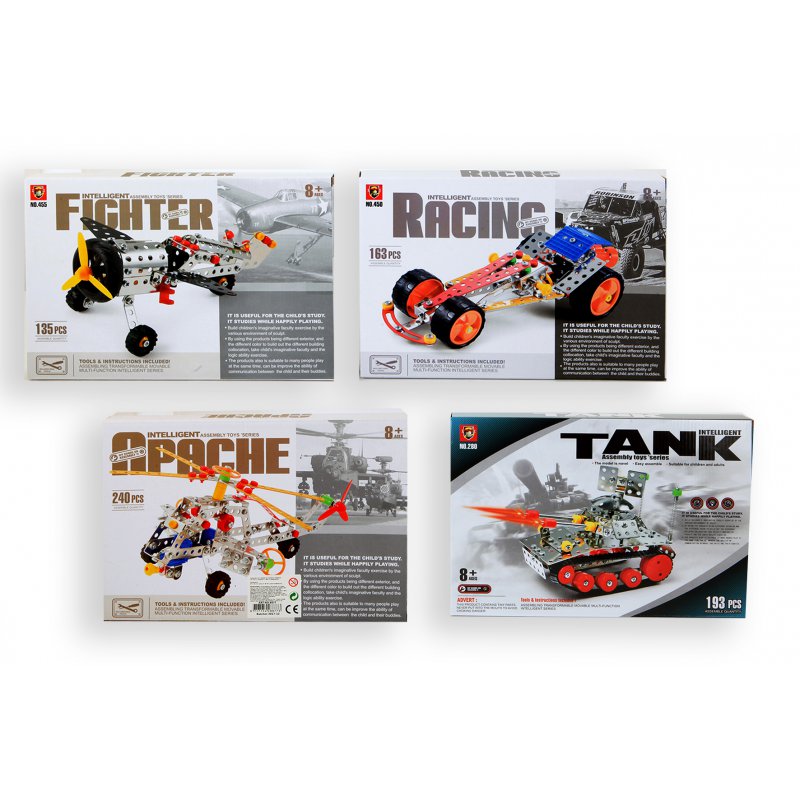 Metallbyggesett. Konstruksjon, bygge i metall, skru sammen. Byggesett i metall.