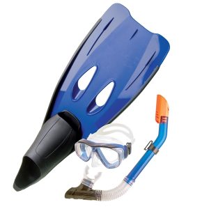 Svømmeføtter, dykkermaske, snorkel XXL 46-47