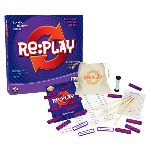 Re:play (NO). Beskriv det, mim det, si det. Morsomt selskapsspill.