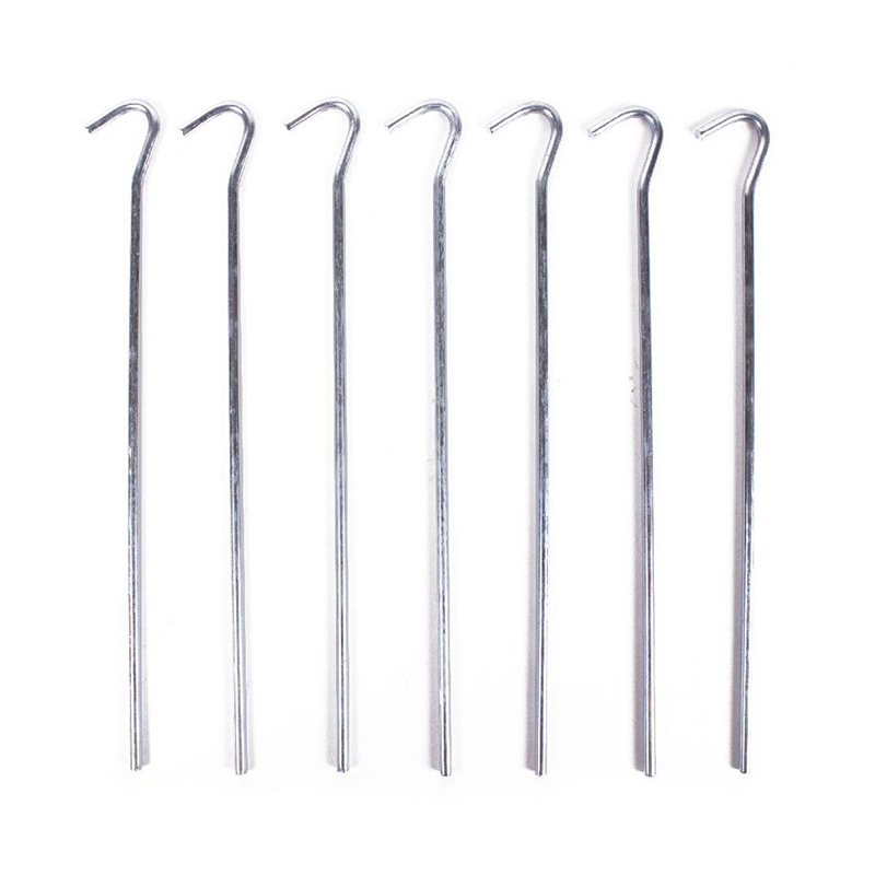 Teltplugger i metall, runde, 7 pk.