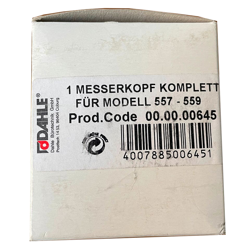 Dahle reserve rullekniv.. Skjærehode passer til skjæremaskin modell 557-559.
