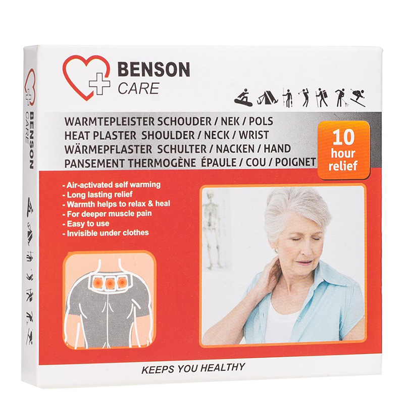 Varmeplaster, lindrer smerte. Smertelindring med varme.