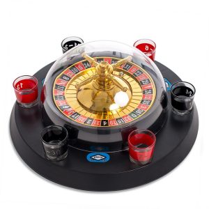 Automatisk roulette med 6 shotteglass