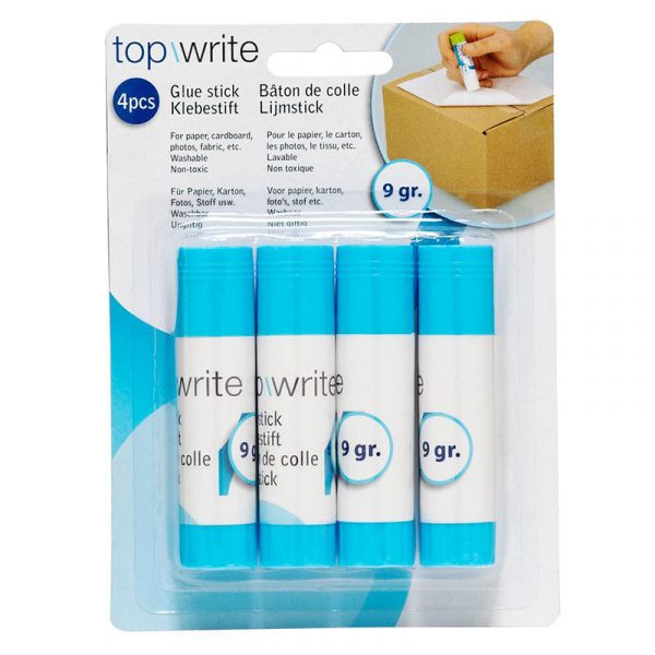 Limstifter, pakke med 4. Praktisk limstift til papir, kartong og foto.