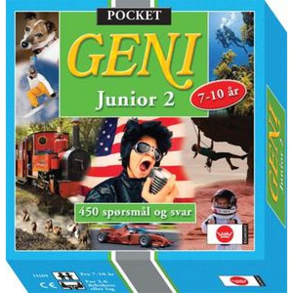 Geni pocket junior 2. Et reisespill i lommeformat, 450 spørsmål og svar.