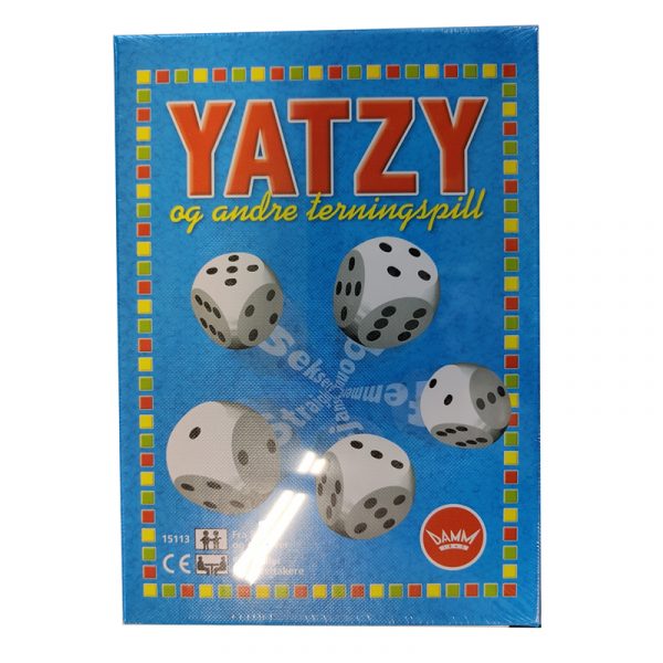 Yatzy og andre terningspill. Fra Damm.