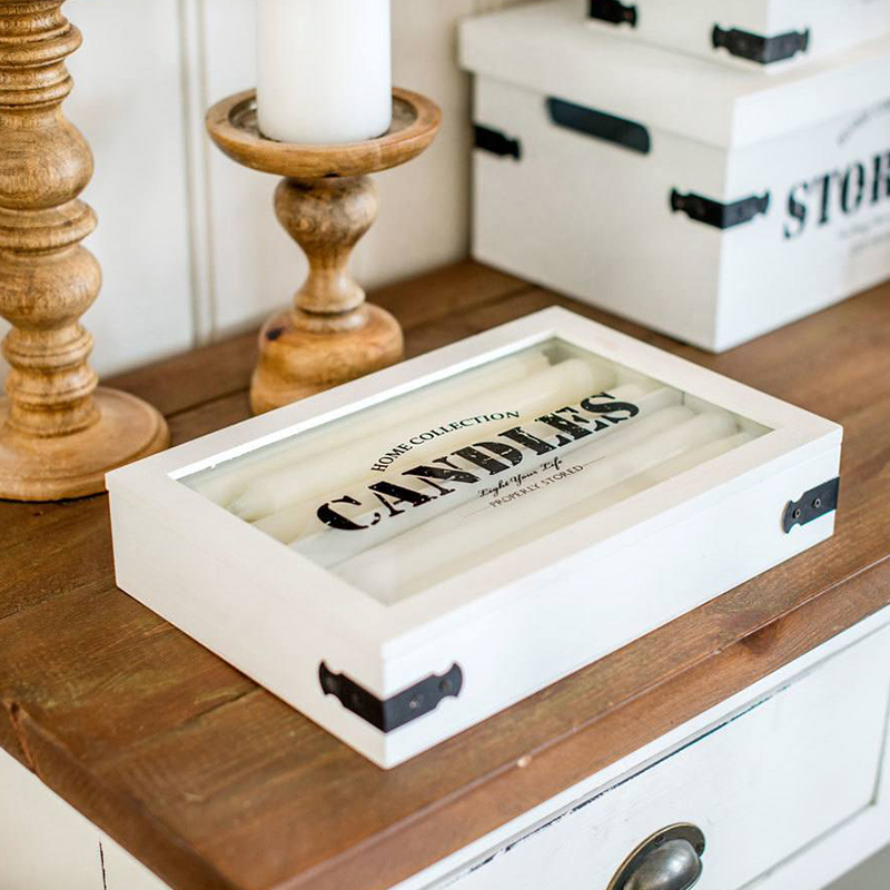 Oppbevaringsboks til stearinlys