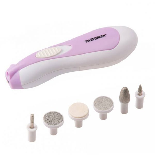 Telefunken Manikyr og pedikyrsett. Elektrisk fil for hard hud, pedicure file.