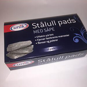 Unik stålull pads med såpe