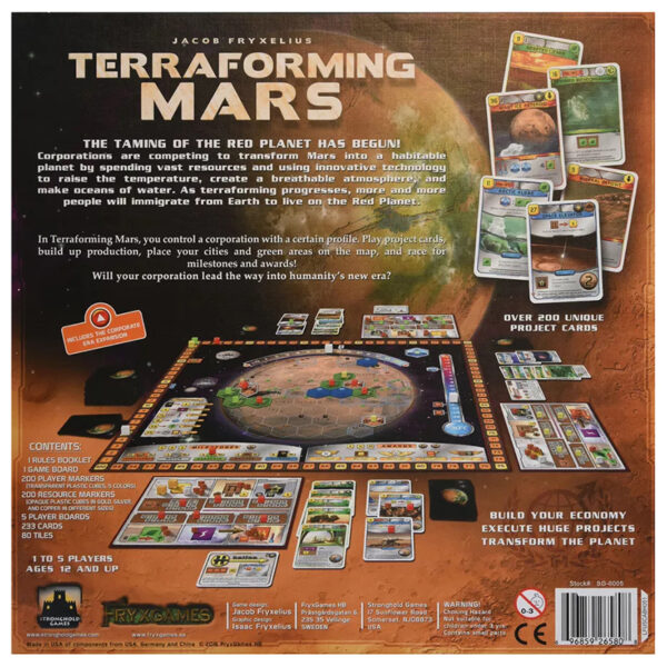 Spill Terraforming Mars, familiespill, brettspill.