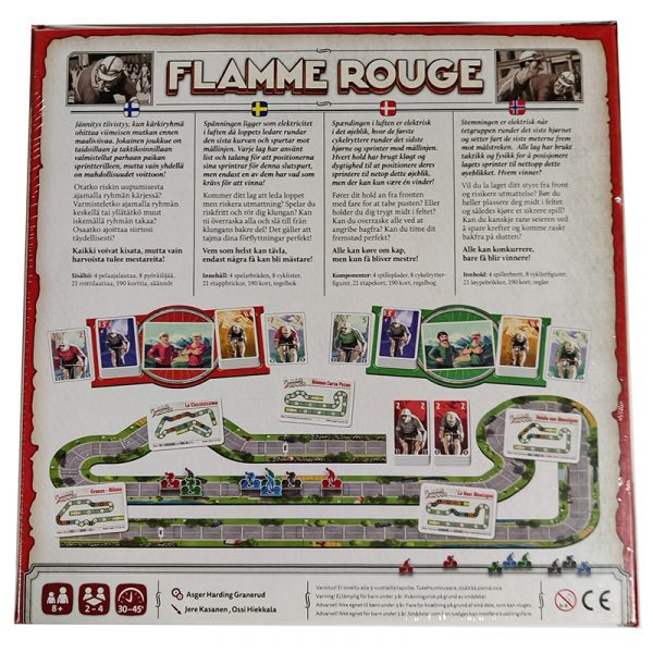 Flamme Rouge sykkelspill, strategispill. Brettspill.