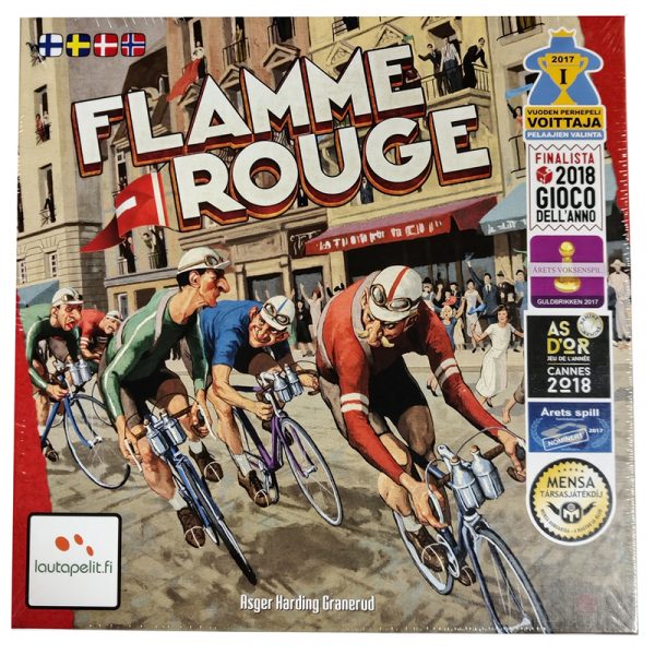 Flamme Rouge sykkelspill, strategispill. Brettspill.