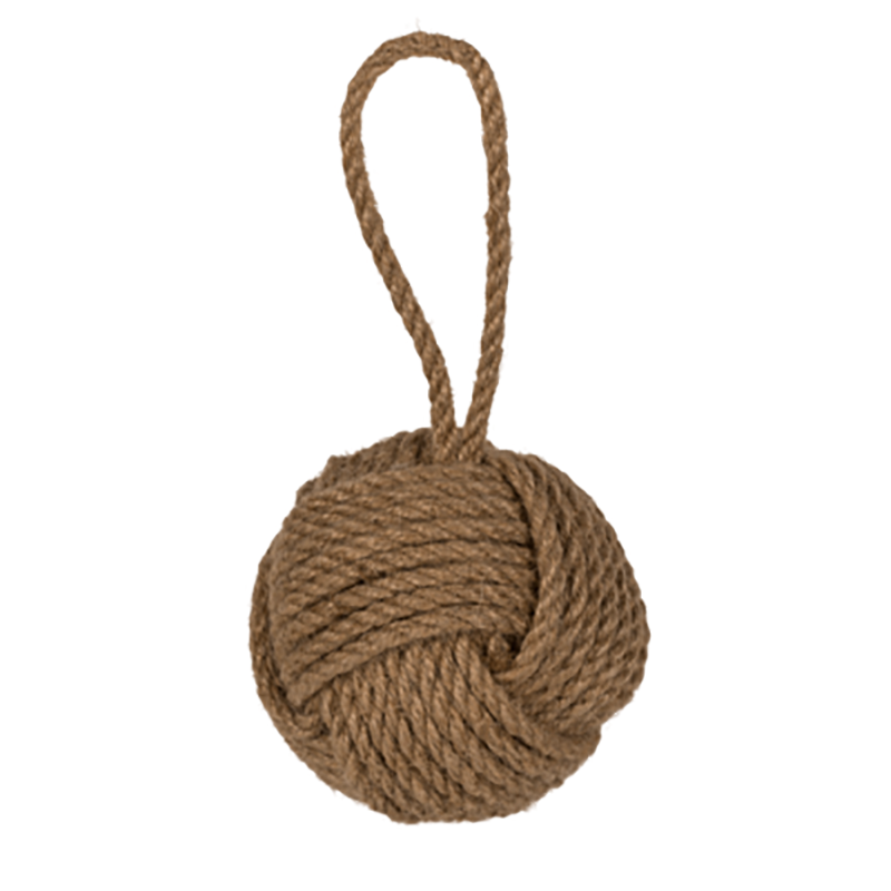 Dekorativ jute ball, tauball. Hobbyfabrikken